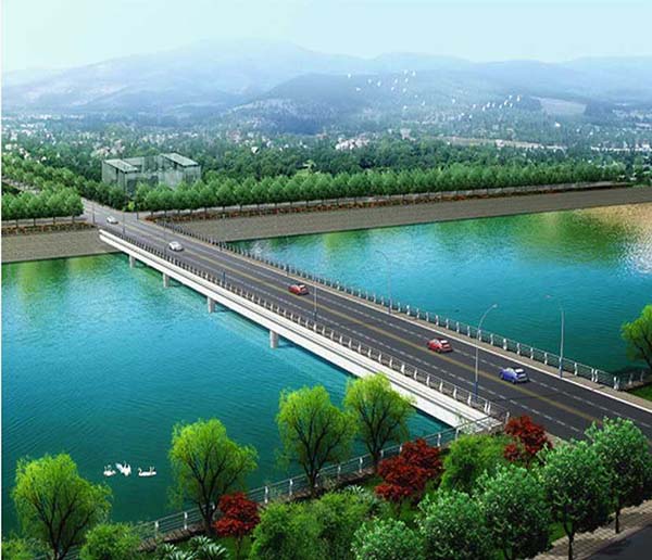 德州高鐵新區(qū)縱二路道路建設馬夾河大橋及道路工程